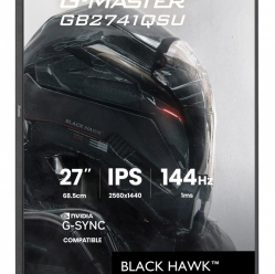 IIYAMA Monitor 27 cali GB2741QSU-B1 IPS,QHD,144Hz,1ms,2xUSB, Adaptive G-SYNC,HDMI,DP,350cd, HAS (150) PIVOT 