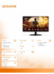 AOC Monitor Q27G42XNE 27 cali Fast VA 180Hz HDMIx2 DP 