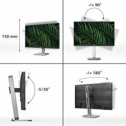 Philips Monitor 23.8 cala 24B2G5200 IPS 100Hz HDMI DP Pivot Głośniki