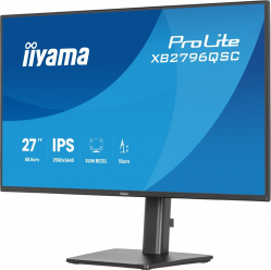 IIYAMA Monitor ProLite 27 cali XB2796QSC-B1 IPS,QHD,HDMI,USB-C (PD 65W),75Hz, 350cd, 1xUSB 3.2 , 1xUSB-C, 2x2W, HAS 150/PIVOT/obrót stopy 360st