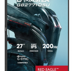 IIYAMA Monitor 27 cali GB2771QSU-B1 QHD,Fast IPS,200Hz,HAS (150) PIVOT,2xUSB 3.2,2xUSB C,0,5ms,2xHDMI,DP,350cd,Adaptive G-SYNC 2560x1440@48-240Hz DP only