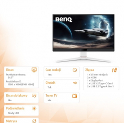 Benq Monitor 24 cale EX251 1ms IPS/220Hz/FullHD/Gaming 