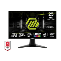 Monitor MSI MAG 255XF 24.5 cala LED FHD Flat 300Hz Black