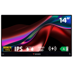 Verbatim Przenośny monitor dotykowy Light zasilany bezprzewodowo Full HD