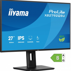IIYAMA Monitor 27 cali XB2792QSU-B1 IPS,QHD, HAS (150) PIVOT, 120Hz,HDMI,DP, 350cd,1500:1, cienkie ramki, 2xUSB 3.2, ErP B 