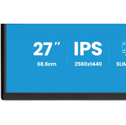 IIYAMA Monitor 27 cali XB2792QSU-B1 IPS,QHD, HAS (150) PIVOT, 120Hz,HDMI,DP, 350cd,1500:1, cienkie ramki, 2xUSB 3.2, ErP B 