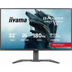 IIYAMA Monitor 31.5 cala GB3272QSU-B1 QHD,IPS,180Hz,2xHDMI,DP,400CD, 2xUSB 3.2 , 2xUSB-C,G-SYNC Compatible, 2x5W, , HAS 150