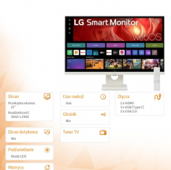 LG Electronics Monitor 27U731SA-W 