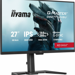 IIYAMA Monitor 27 cali GB2771UHSU-B1 4K 144Hz FHD 288Hz, 450cd, 2x2W, HAS 150, PIVOT