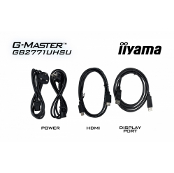 IIYAMA Monitor 27 cali GB2771UHSU-B1 4K 144Hz FHD 288Hz, 450cd, 2x2W, HAS 150, PIVOT