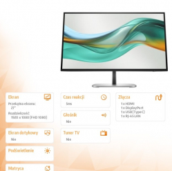 HP Inc. Monitor S5 Pro 527pu QHD USB-C MNTR 9E0G5AA#ABB 