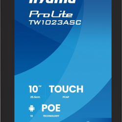 IIYAMA Monitor dotykowy 10 cali TW1023ASC-B3P 10P.DOT.IPS,ANDROID,WIFI, 4xUSB, RJ45, MIC, 24/7, iiSignage