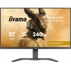 IIYAMA Monitor G-Master 31.5 cala GB3295QSU-B1 QHD,FastVA,240Hz,2xHDMI,DP,400cd,0,4ms, 2xUSB 3.2 , 2xUSB-C, HAS 150, FreeSync Premium - HDMI: 2560 x 1440 @48
