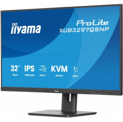 IIYAMA Monitor 32 cale XUB3297QSNP-B1 IPS,QHD,USB-C DOCK (95W), USB HUB 4x, KVM, RJ45