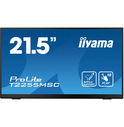 IIYAMA Monitor 21.5 cala T2255MSC-B1 POJ.10PKT.IPS,HDMI,DP,2xUSB 3.0