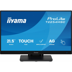 IIYAMA Monitor 21.5 cala T2254MSC-B2AG POJ.10PKT., IPS, POWŁOKA AG, 300cd, FHD, HDMI, DP, 2xUSB, 7H