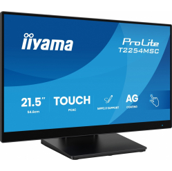 IIYAMA Monitor 21.5 cala T2254MSC-B2AG POJ.10PKT., IPS, POWŁOKA AG, 300cd, FHD, HDMI, DP, 2xUSB, 7H