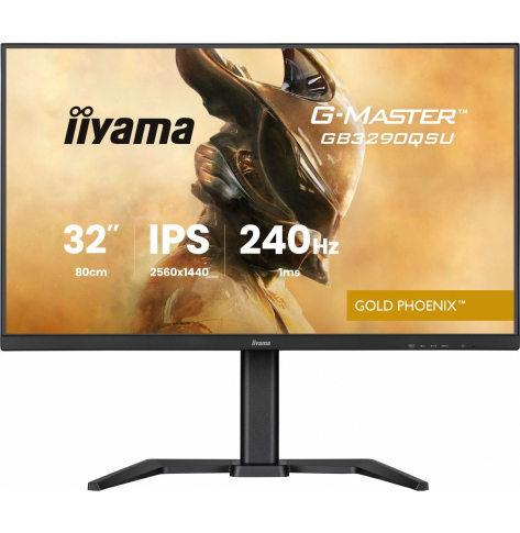 IIYAMA Monitor 32 cale GB3290QSU-B1 1ms,IPS,240Hz,2xHDMI,DP,400cd,1000:1, USB HUBx4, 2x2W, HAS,