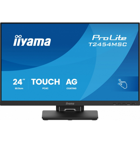 IIYAMA Monitor 24 cale T2454MSC-B3AG 10 PKT. POJ,IPS,HDMI,DP,300cd,FHD,2xUSB,2x2W,