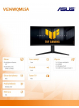 Asus Monitor 34 cale VG34WQML5A WQHD 2DP 2HDMI USB3.2