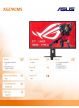 Asus Monitor 27 cali XG27ACMS ROG DP HDMI USB-C 0.3MS