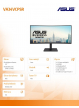 Asus Monitor VA34VCPSR 34 cale WQHD USB-C RJ45 1500R 21:9