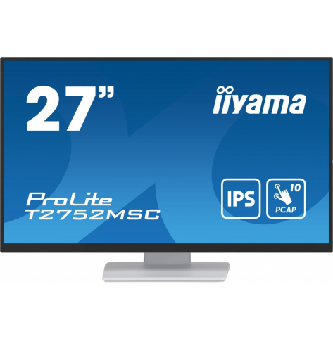 IIYAMA Monitor 27 cali T2752MSC-W1AG 10 PKT. POJ,IPS,HDMI,DP,2x1W,7H,2xUSB, 400cd/m2,AG-(Anti Glare)
