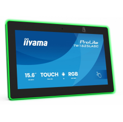 IIYAMA Monitor 16 cali TW1625LASC-B3PNR ANDROID 14,FHD,10PKT,450cd,2x2W, 4xUSB, 1xUSB-C,RJ45, MIC, RK3567, 4/32GB, LED lightbar, iiSign2, NFC, 24/7 