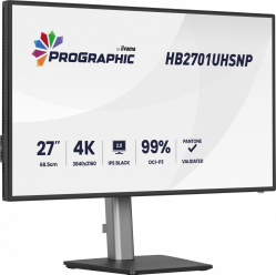 IIYAMA Monitor 27 cali ProGraphic HB2701UHSNP-B1 4K,IPS BLACK 2.0,450cd,VESA USB-c dock(PD:96W),HDMI,DP,DAISY/CHAIN,4xUSB,RJ45,3000:1,sRGB:100%,DCI-P3:99%,KV