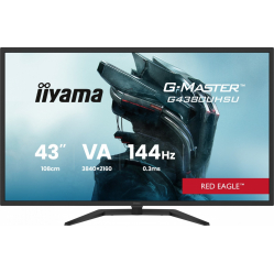 IIYAMA Monitor G-Master 42.5 cala G4380UHSU-B2 4K,VA, 2xHDMI 2.1, 2xDP, 0,3ms, 144Hz, 550cd, 4000:1, USB HUBx4, 2x7W
