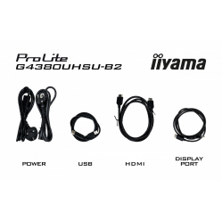 IIYAMA Monitor G-Master 42.5 cala G4380UHSU-B2 4K,VA, 2xHDMI 2.1, 2xDP, 0,3ms, 144Hz, 550cd, 4000:1, USB HUBx4, 2x7W