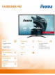 IIYAMA Monitor G-Master 42.5 cala G4380UHSU-B2 4K,VA, 2xHDMI 2.1, 2xDP, 0,3ms, 144Hz, 550cd, 4000:1, USB HUBx4, 2x7W