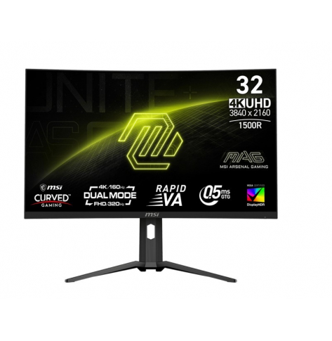 MSI Monitor MAG 321CUPDF 31.5 cala/LED/UHD/Curved/160HZ/Black