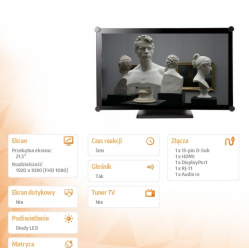 AG NEOVO Monitor TX-2202A 22 cale czarny