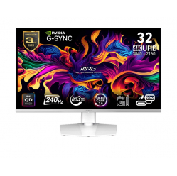 MSI Monitor MPG 321URXW QD-OLED 31.5''/LED/UHD/Flat/240Hz/Black 
