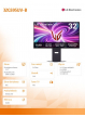 LG Electronics Monitor 32 cale 32GS95UV-B UHD UltraGear