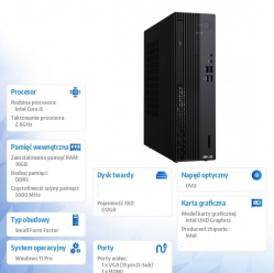Asus ExpertCenter PF-D5   I5-14500 16GB 512GB SSD W11P 3Y NBD