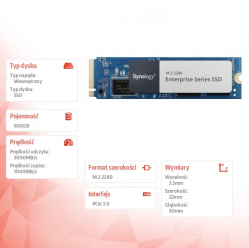 Synology Dysk SSD SNV5420-800G 800GB M2 NVMe 2280 