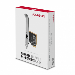 Karta sieciowa Axagon PCEE-GRF  PCIe 1x Gigabit Ethernet port RJ-45 Realtek SP & LP