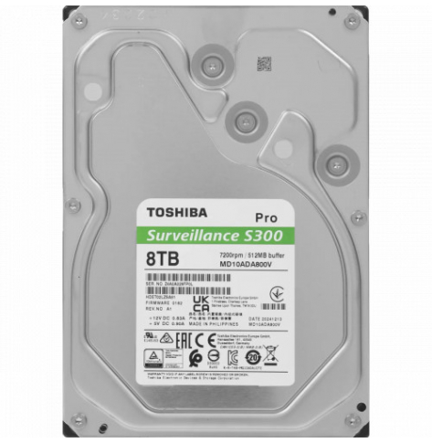 TOSHIBA BULK S300 Pro Surveillance Hard Drive 8TB 3.5 SATA 7200rpm
