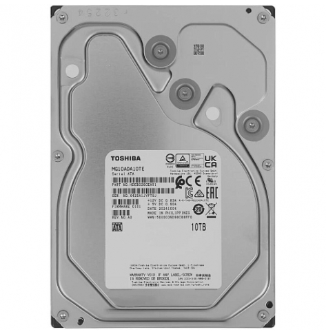 TOSHIBA MG Series - Enterprise Capacity HDD 10TB 3.5 SATA 7200rpm MG10ADA10TE