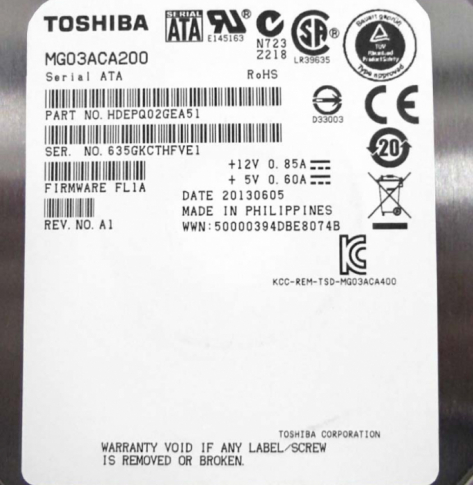 TOSHIBA MG Series - Enterprise Capacity HDD 16TB - MG08SCA16TE