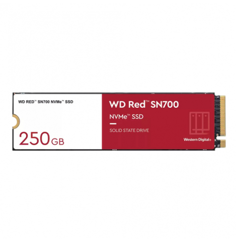 WD Red SSD SN700 NVMe 250GB M.2 2280 PCIe Gen3 8Gb/s internal drive for NAS devices POWERED BY SANDISK
