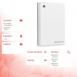 Seagate Dysk zewnętrzny Game Drive do Play Station 5 5TB HDD STLV5000200 