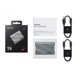 SAMSUNG Portable SSD T9 Grey 2TB 2000MB-s USB 3.2 Gen.2