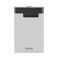 Zewnętrzna obudowa na dysk HDD/SSD 2.5" USB 3.0 AK-66, transparentna