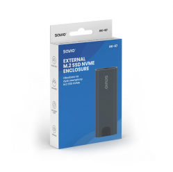Obudowa na dysk zewnętrzny M.2 SSD NVMe, USB-C 3.1, AK-67