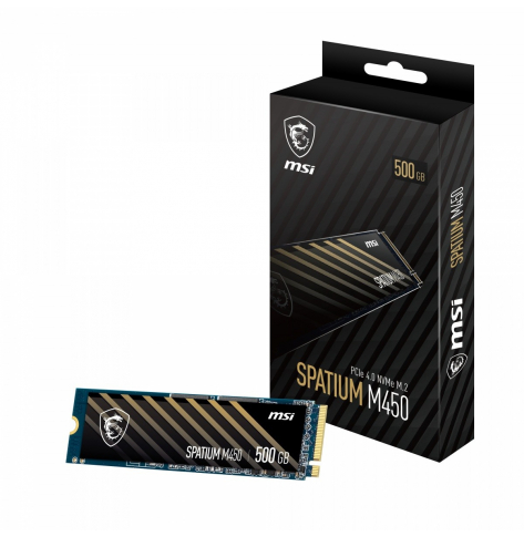 MSI Dysk SSD SPATIUM M450 500GB M.2 PCIe4 3600/2300MB/s