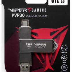 Patriot Dysk zewnętrzny SSD 512GB PVP30 Duo Compact 1000/1000 MB/s USB 3.2 USB-C
