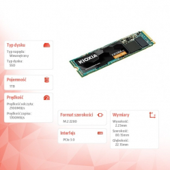 Dysk SSD Exceria G2 1TB NVMe 2100/1700MB/s